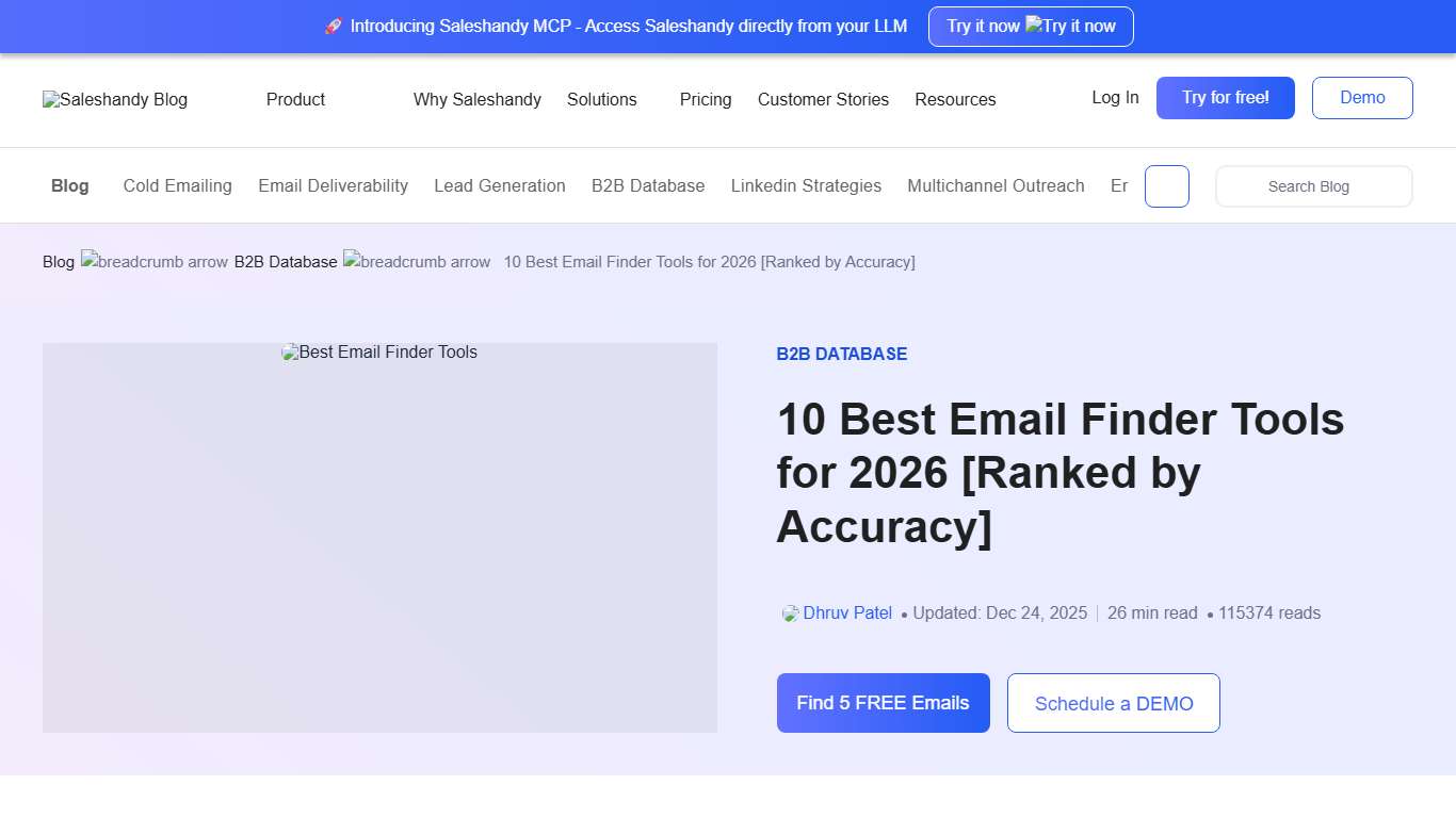 10 Best Email Finder Tools to Use in 2026 [Rated by Accuracy]